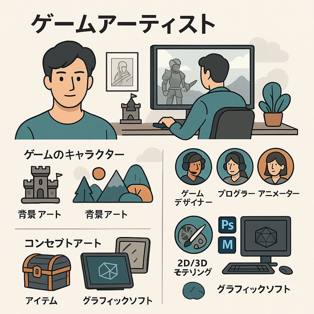 ゲームの世界観を創造するビジュアルの専門家